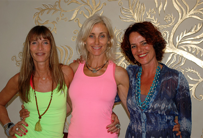 the 3 founders of Radiant Yoga Marbella