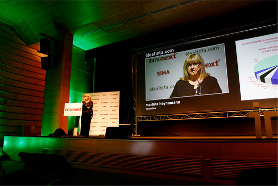 Martina Heynemann speaking at the Inmonext 14 Conference