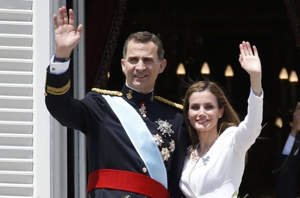 King Felipe VI and Queen Letizia on their coronation day