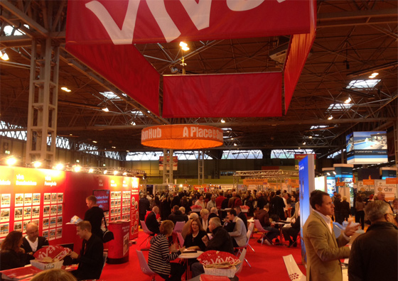 The VIVA stand at A Place in the Sun Live, Birmingham NEC